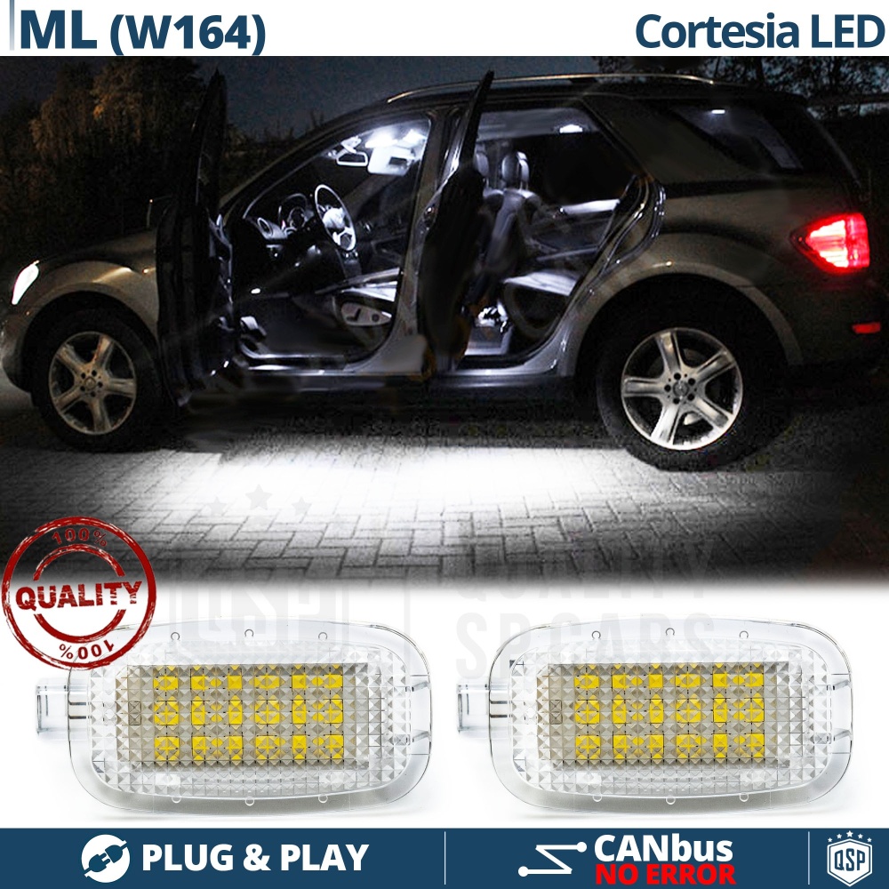 2 Luces de Cortesia LED para MERCEDES ML W164 | Plafones Debajo Puerta Luz BLANCA | CANbus 2 Luces de Cortesia LED para MERCEDES ML W164 | Plafones Debajo Puerta Luz BLANCA | CANbus