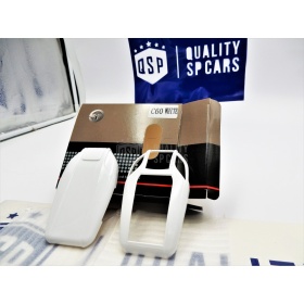 Metallic White Hard Remote Key Cover for Bmw SERIES 8 (G15) PROTECTOR Shell Case in Thermal Abs