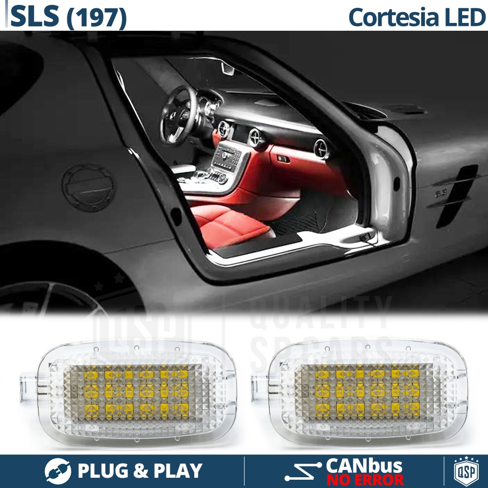 2 Luces de Cortesia LED para MERCEDES SLS C197 | Plafones Debajo Puerta Luz BLANCA | CANbus 2 Luces de Cortesia LED para MERCEDES SLS C197 | Plafones Debajo Puerta Luz BLANCA | CANbus
