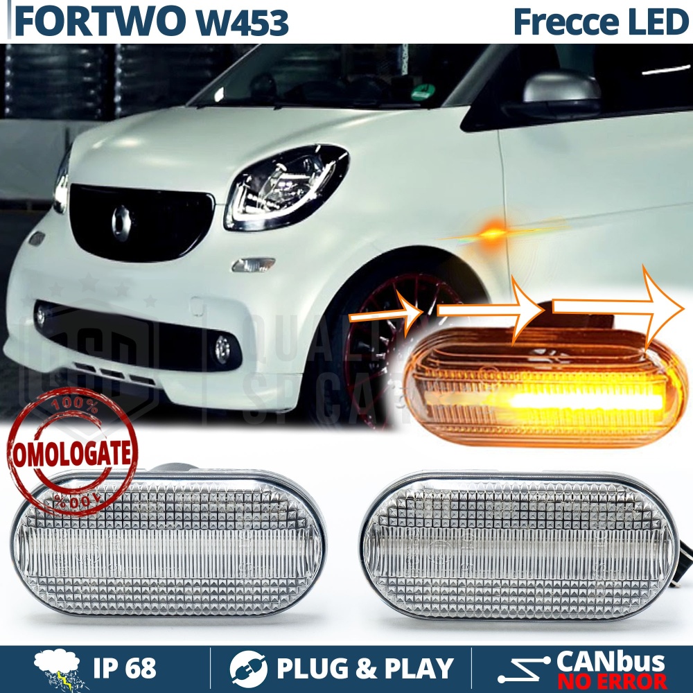 X2 Intermitentes LED para Smart Fortwo W453 Secuenciales Homologados, CANBUS No Error X2 Intermitentes LED para Smart Fortwo W453 Secuenciales Homologados, CANBUS No Error