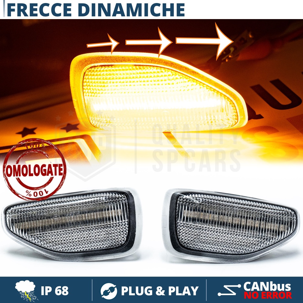 X2 Intermitentes LED Secuenciales para RENAULT Homologados, CANbus No Error X2 Intermitentes LED Secuenciales para RENAULT Homologados, CANbus No Error