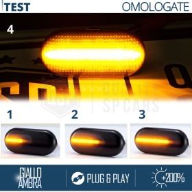 X2 Intermitentes LED para Smart Fortwo W453 Secuenciales Homologados, Lente Negra, CANbus No Error