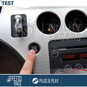 Bouton START STOP Noir pour Alfa 159 | Bouton Adhésif de Démarrage du Moteur en ALUMINIUM