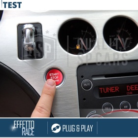 START STOP Red Button for Alfa 159 | Engine Start Adhesive Button in ALUMINIUM