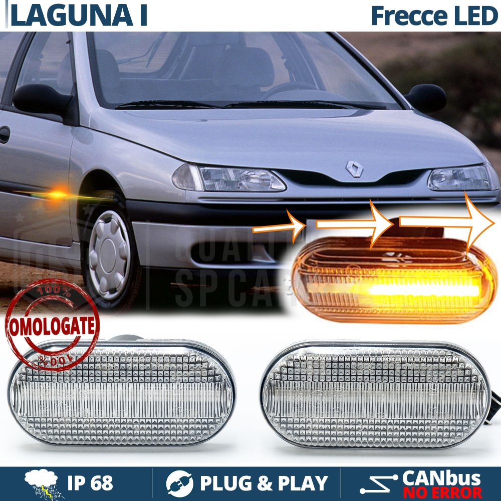 X2 Intermitentes LED para Renault LAGUNA 1 Secuenciales Homologados, CANBUS No Error X2 Intermitentes LED para Renault LAGUNA 1 Secuenciales Homologados, CANBUS No Error