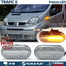 X2 Intermitentes LED para Renault TRAFIC 2 Secuenciales Homologados, CANBUS No Error
