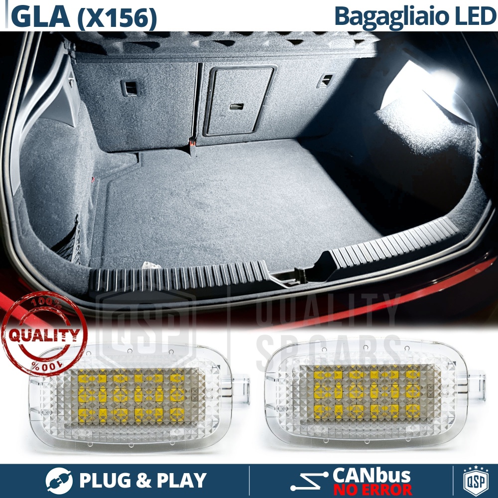 Luces de Maletero LED para MERCEDES GLA X156 | Luces Interiores Coche BLANCAS | CANbus Luces de Maletero LED para MERCEDES GLA X156 | Luces Interiores Coche BLANCAS | CANbus