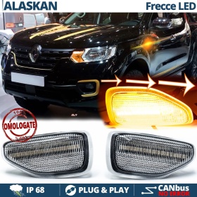 FRECCE LED Dinamiche per Renault ALASKAN, Sequenziali Omologate, CANbus No Errori