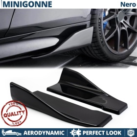 FALDONES LATERALES de Coche Universales | Tiras Laterales Aerodinámicas en ABS Negro Brillante