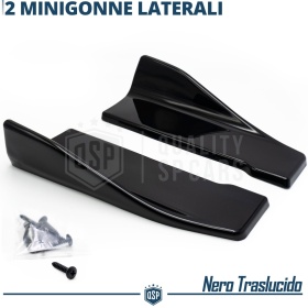 FALDONES LATERALES de Coche Universales | Tiras Laterales Aerodinámicas en ABS Negro Brillante