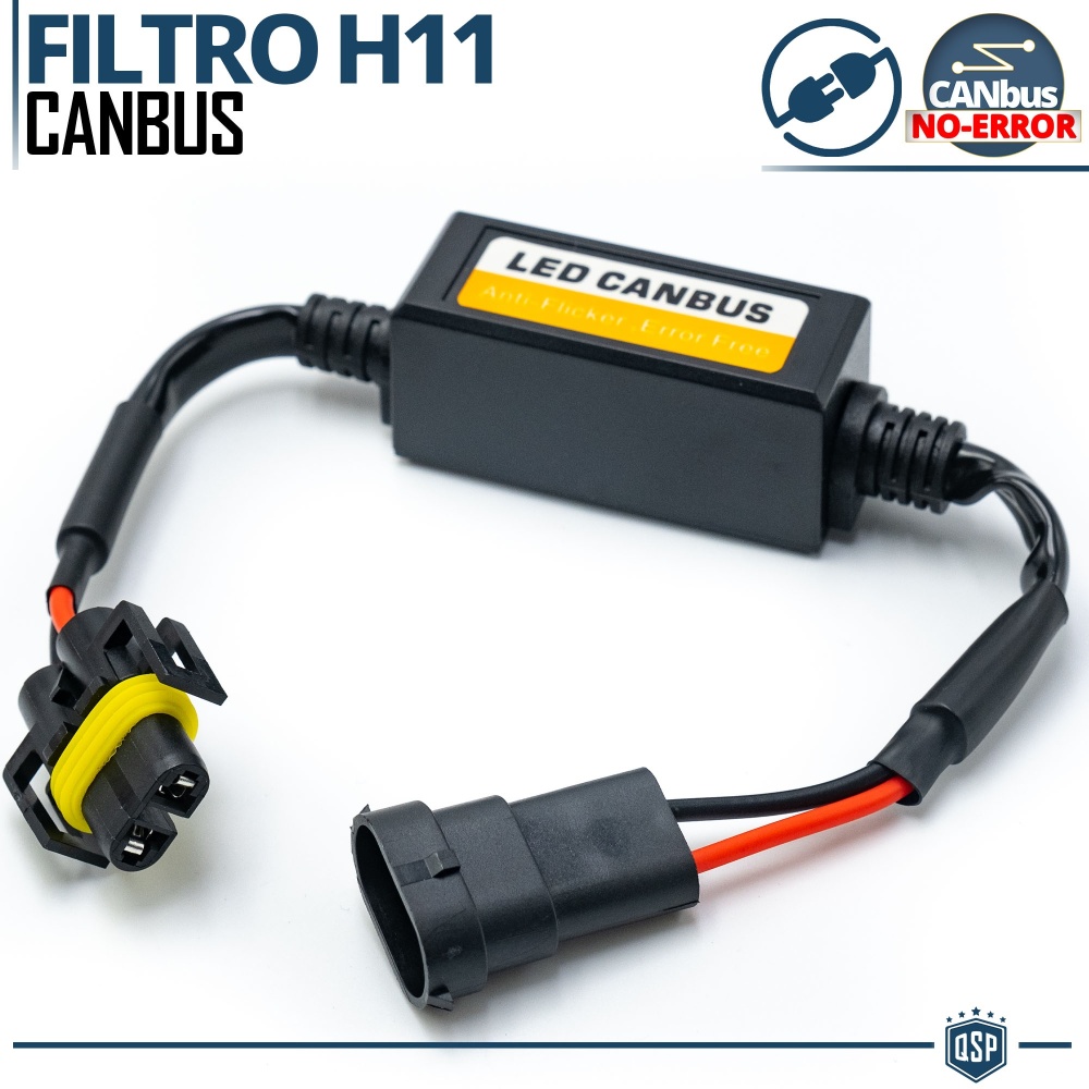 X1 Resistencia Canbus H11 para Bombillas Led  | Decoddificador Anti Error, Anti Parpadeo