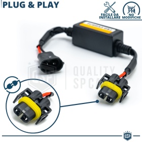 X2 Resistencias CANbus H16 para Bombillas Led | Decoddificador Anti Error, Anti Parpadeo