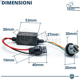 X1 Resistencia CANbus T20 W21W para Bombillas Led | Decoddificador Anti Error, Anti Parpadeo