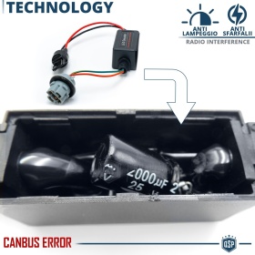 X1 Resistencia CANbus T20 W21W para Bombillas Led | Decoddificador Anti Error, Anti Parpadeo