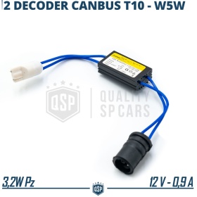 X1 Resistencia CANbus T10 W5W para Bombillas Led | Decoddificador Anti Error, Anti Parpadeo