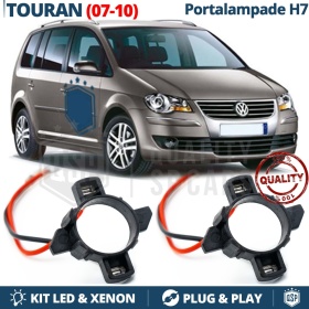2 Adaptatores del Retenedor Soporte Bombilla para VW TOURAN 07-10, para Montaje KIT LED Xenon H7