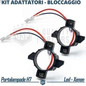 2 Adaptatores del Retenedor Soporte Bombilla para VW TOURAN 07-10, para Montaje KIT LED Xenon H7
