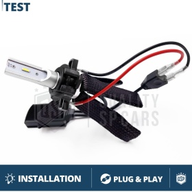 2 Adaptatores del Retenedor Soporte Bombilla para VW TOURAN 07-10, para Montaje KIT LED Xenon H7