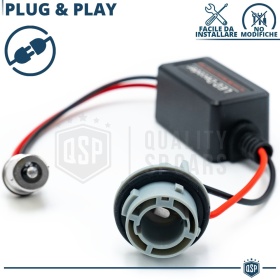X2 Resistencias CANbus P21W BA15S para Bombillas Led | Decoddificador Anti Error, Anti Parpadeo
