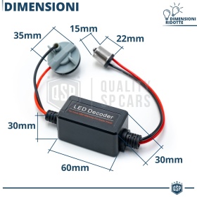 X2 Resistencias CANbus P21W BA15S para Bombillas Led | Decoddificador Anti Error, Anti Parpadeo