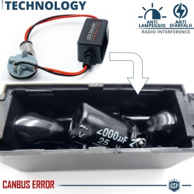 X2 Resistencias CANbus P21W BA15S para Bombillas Led | Decoddificador Anti Error, Anti Parpadeo