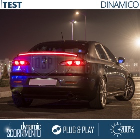 ALERÓN LED Trasero Para Alfa 146 | Spoiler LED Adhesivo Negro Translúcido