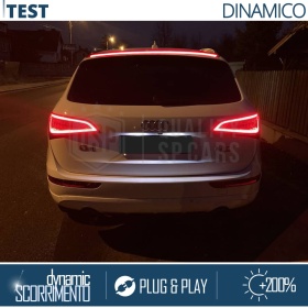 ALERÓN LED Trasero Para Audi Q5 | Spoiler LED Adhesivo Negro Translúcido