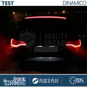ALERÓN LED Trasero Para Audi Q7 | Spoiler LED Adhesivo Negro Translúcido