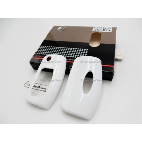 Coque Rigide Clé Télécommande Blanche pour Ford Fiesta VI Housse de Protection en Abs Thermique