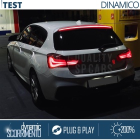 Rear Adhesive LED SPOILER For Bmw 1 Series | Roof LED Strip in Translucent Black