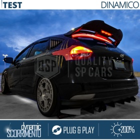 ALERÓN LED Trasero Para Chevrolet Aveo | Spoiler LED Adhesivo Negro Translúcido