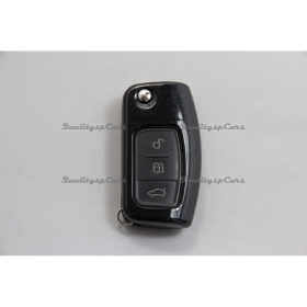 Coque Rigide Clé Télécommande Noire métallique pour Ford Fiesta VI Housse de Protection en Abs Thermique