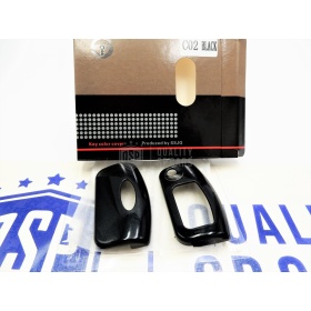 Coque Rigide Clé Télécommande Noire métallique pour Ford Fiesta VI Housse de Protection en Abs Thermique
