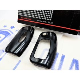 Coque Rigide Clé Télécommande Noire métallique pour Ford Fiesta VI Housse de Protection en Abs Thermique