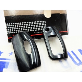 Coque Rigide Clé Télécommande Noire métallique pour Ford Fiesta VI Housse de Protection en Abs Thermique