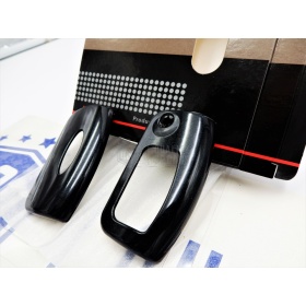 Coque Rigide Clé Télécommande Noire métallique pour Ford Fiesta VI Housse de Protection en Abs Thermique