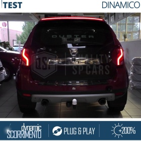ALERÓN LED Trasero Para Dacia Duster | Spoiler LED Adhesivo Negro Translúcido