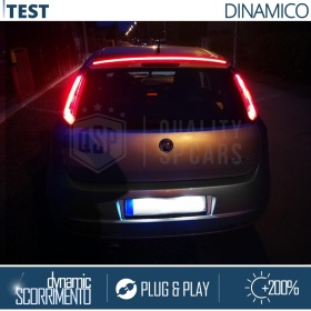 ALERÓN LED Trasero Para Fiat Sedici | Spoiler LED Adhesivo Negro Translúcido