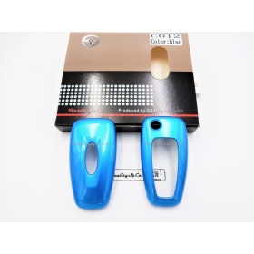 Funda Rígida Llave Mando Azul Metalizado para Ford Focus III Carcasa Protectora en Abs Térmico