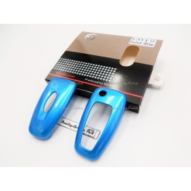 Funda Rígida Llave Mando Azul Metalizado para Ford Mondeo IV (Phase 2) Carcasa Protectora en Abs Térmico
