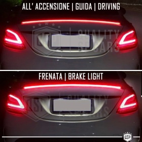 ALERÓN LED Trasero Para Ford Mondeo | Spoiler LED Adhesivo Negro Translúcido