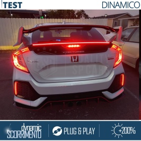 SPOILER LED Posteriore Per Honda Insight | Striscia LED, Alettone Adesivo NERO