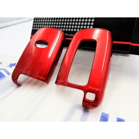 Coque Rigide Clé Télécommande Rouge pour Hyundai Genesis Coupè Housse de Protection en Abs Thermique