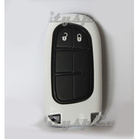 Funda Rígida Llave Mando Blanco para Jeep Cherokee (KL) , Carcasa Protectora en Abs Térmico