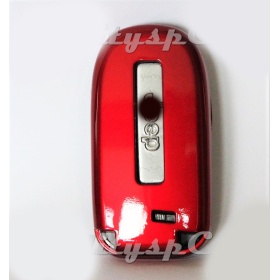 Funda Rígida Llave Mando Rojo para Jeep Cherokee (KL) , Carcasa Protectora en Abs Térmico