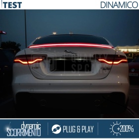 ALERÓN LED Trasero Para Jaguar X-Type | Spoiler LED Adhesivo Negro Translúcido