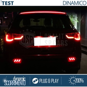 SPOILER LED Arrière Pour Jeep Patriot | Aileron LED Adhésif en Noire Translucide