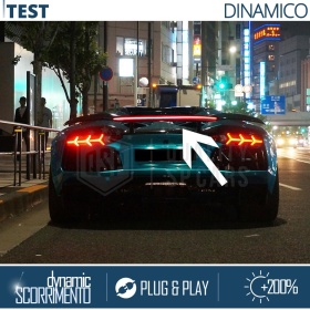 Rear Adhesive LED SPOILER For Lamborghini Murcielago | Roof LED Strip in Translucent Black