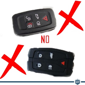 Funda Rígida Llave Mando Blanco para Land Rover Discovery Sport Carcasa Protectora en Abs Térmico