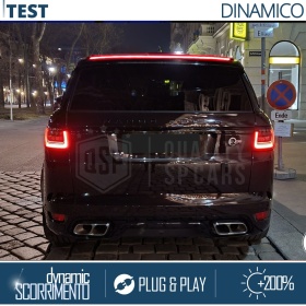 ALERÓN LED Trasero Para Range Rover Velar | Spoiler LED Adhesivo Negro Translúcido